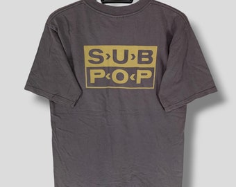 Vintage Sub Pop No Comment Tshirt Collectible Record Label Grunge
