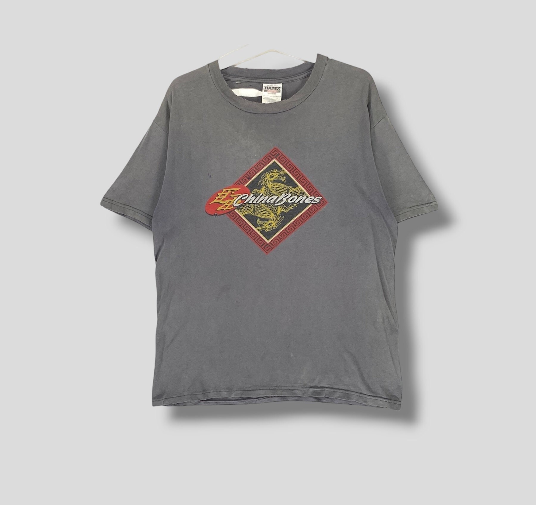 Vintage 90s Powell Peralta China Bones Distressed Tshirt
