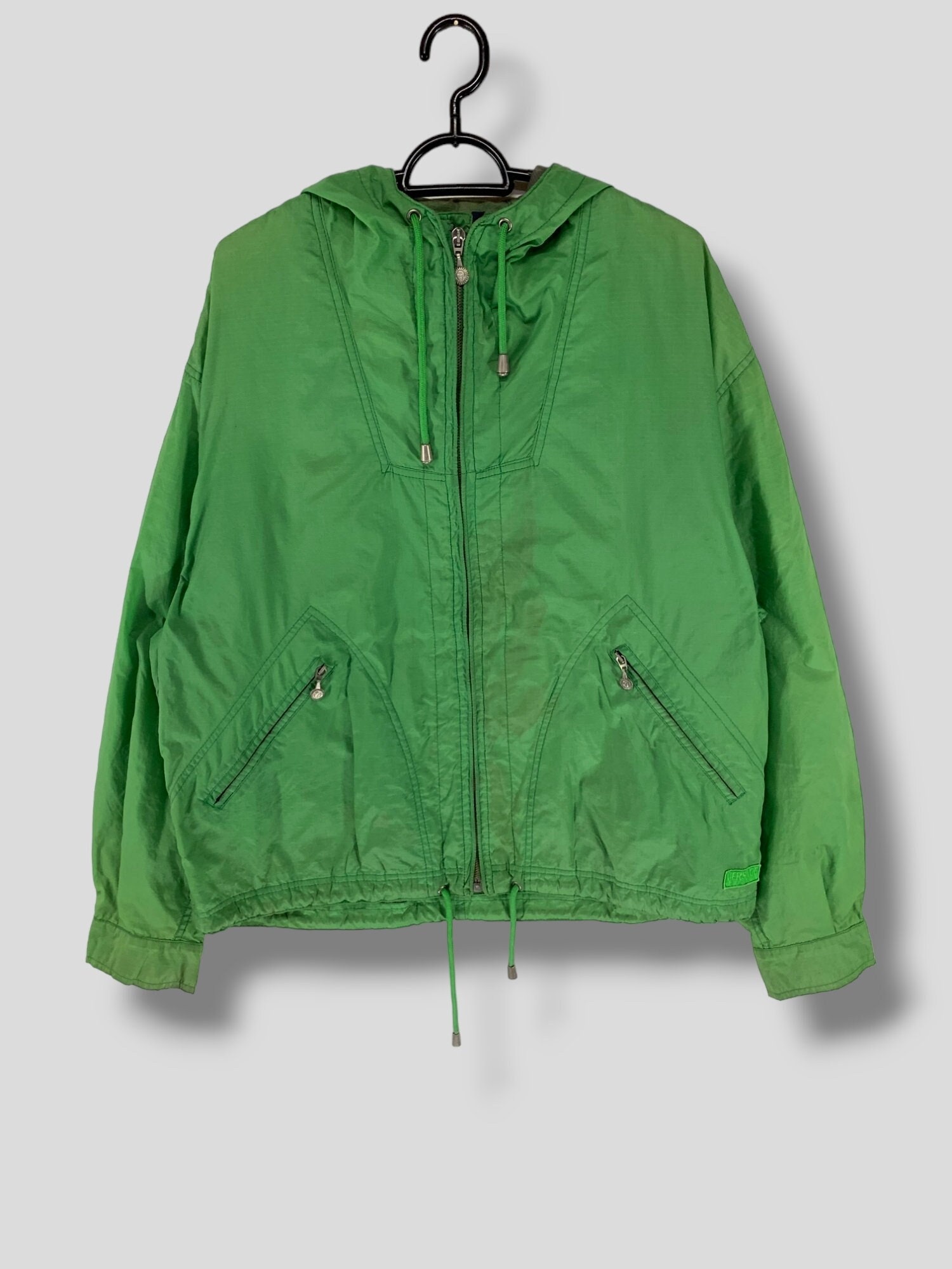 80s 90s vintage 古着 versace jacket green 1990s Versus Gianni