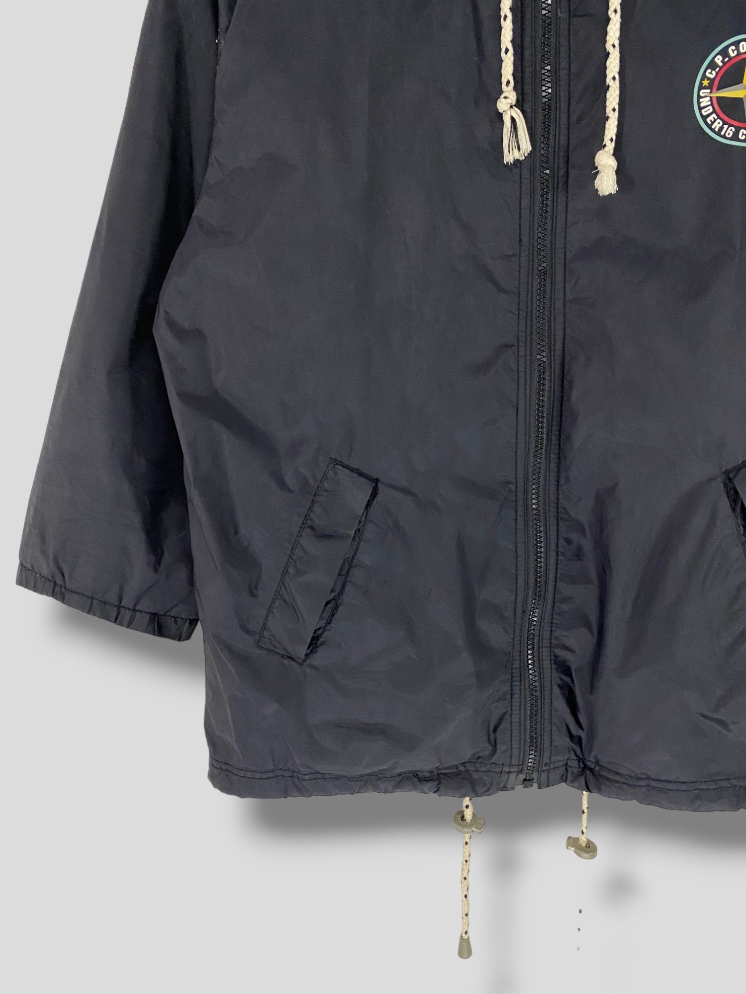 Vintage Cp Company Under 16 Collection Logo Hoody