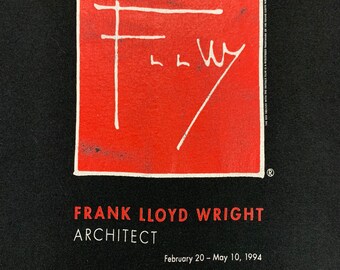 Vintage 90s Frank Loyd Wright Red Square Museum of Modern Art New 