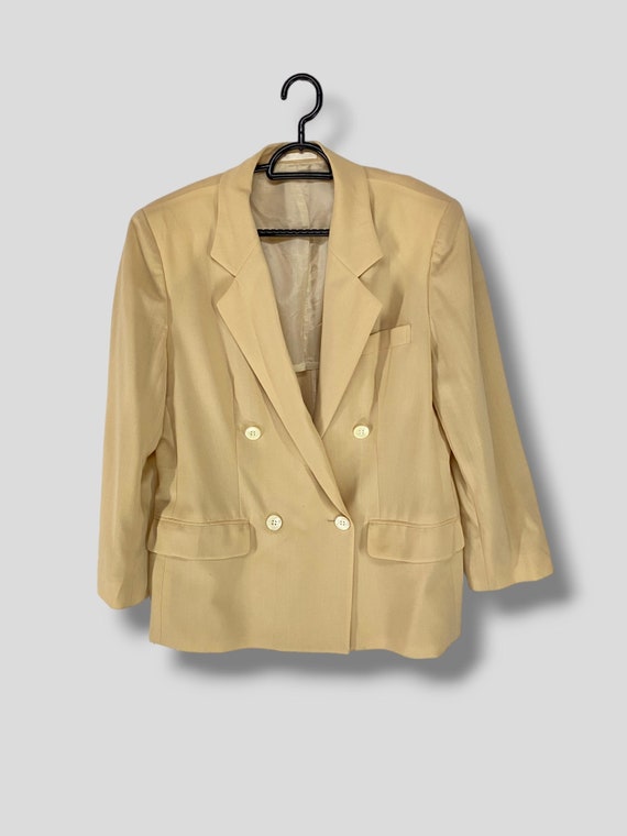 Vintage 90s Burberrys Double Breasted Blazer Designer Business 
