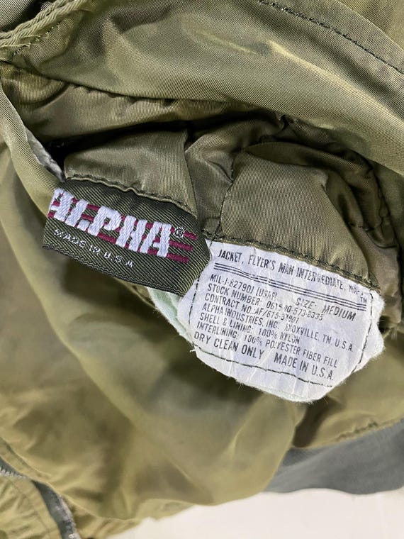 Vintage 90s Alpha Industries Reversible Flight MA-1 Bomber Jacket
