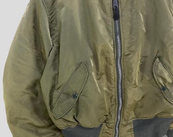 Vintage 90s Alpha Industries Reversible Flight MA-1 Bomber Jacket