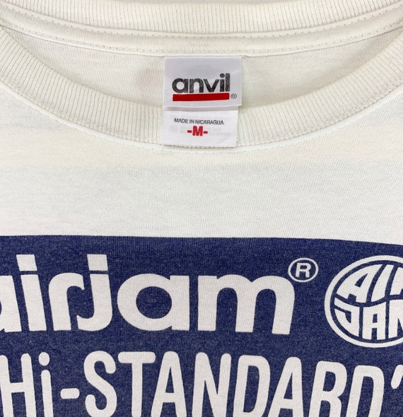Vintage Hi Standard Air Jam Tshirt Collectible Japanese Punk Rock