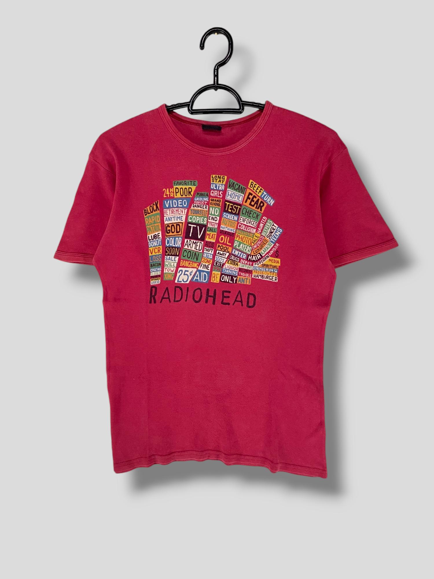 Radiohead Hail to the Thief Tshirt　レッド　M 03s ''Radio head'' Hail to the Thief T-shirt – KIARIS
