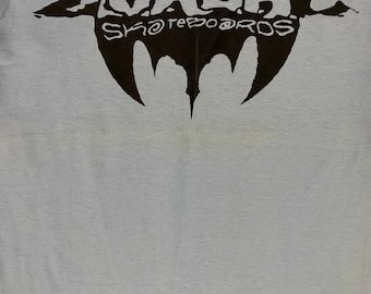Vintage 80s Zorlac Skateboards Pushead Deadstock Tshirt Punk