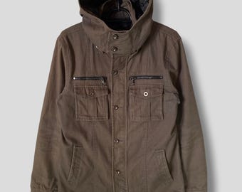 Vintage Y2k Uniqlo Camouflage Hoodie Fleece Jacket - Etsy