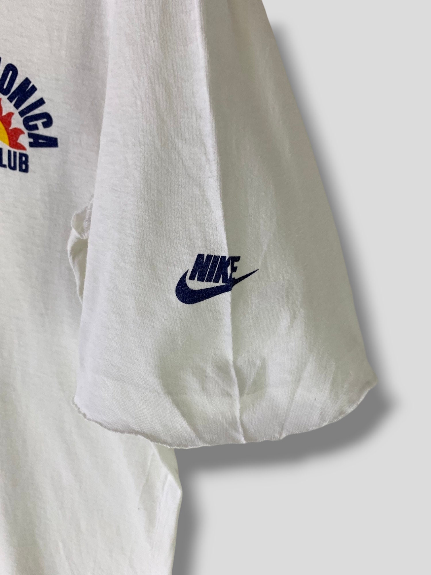 Vintage 90s Nike Santa Monica Track Club Distressed T-shirt