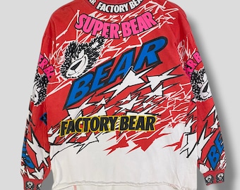 Vintage 90's Sinisalo Racing Motocross Overprinted Tshirt Medium