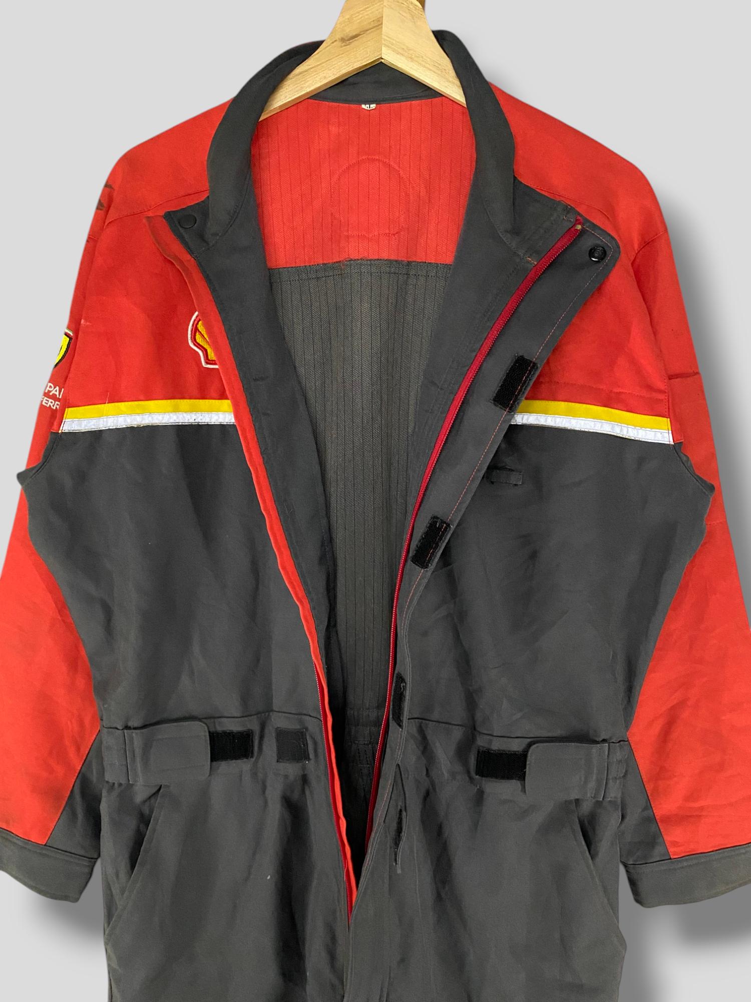 Vintage Scuderia Ferrari Shell Helix Coverall Motorsport Workwear 