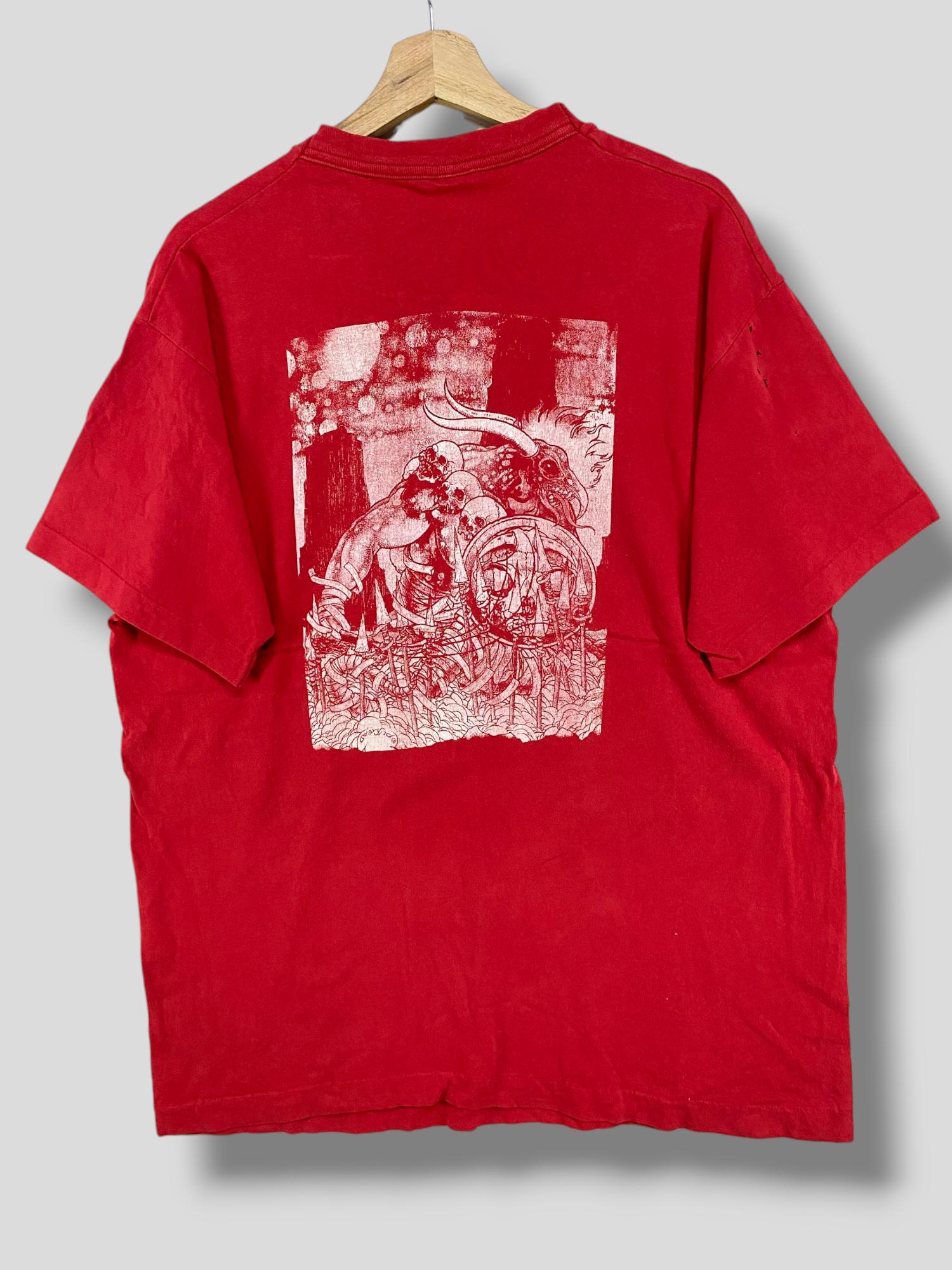 Vintage 90s Integrity Charles Manson Humanity is the Devil Tshirt