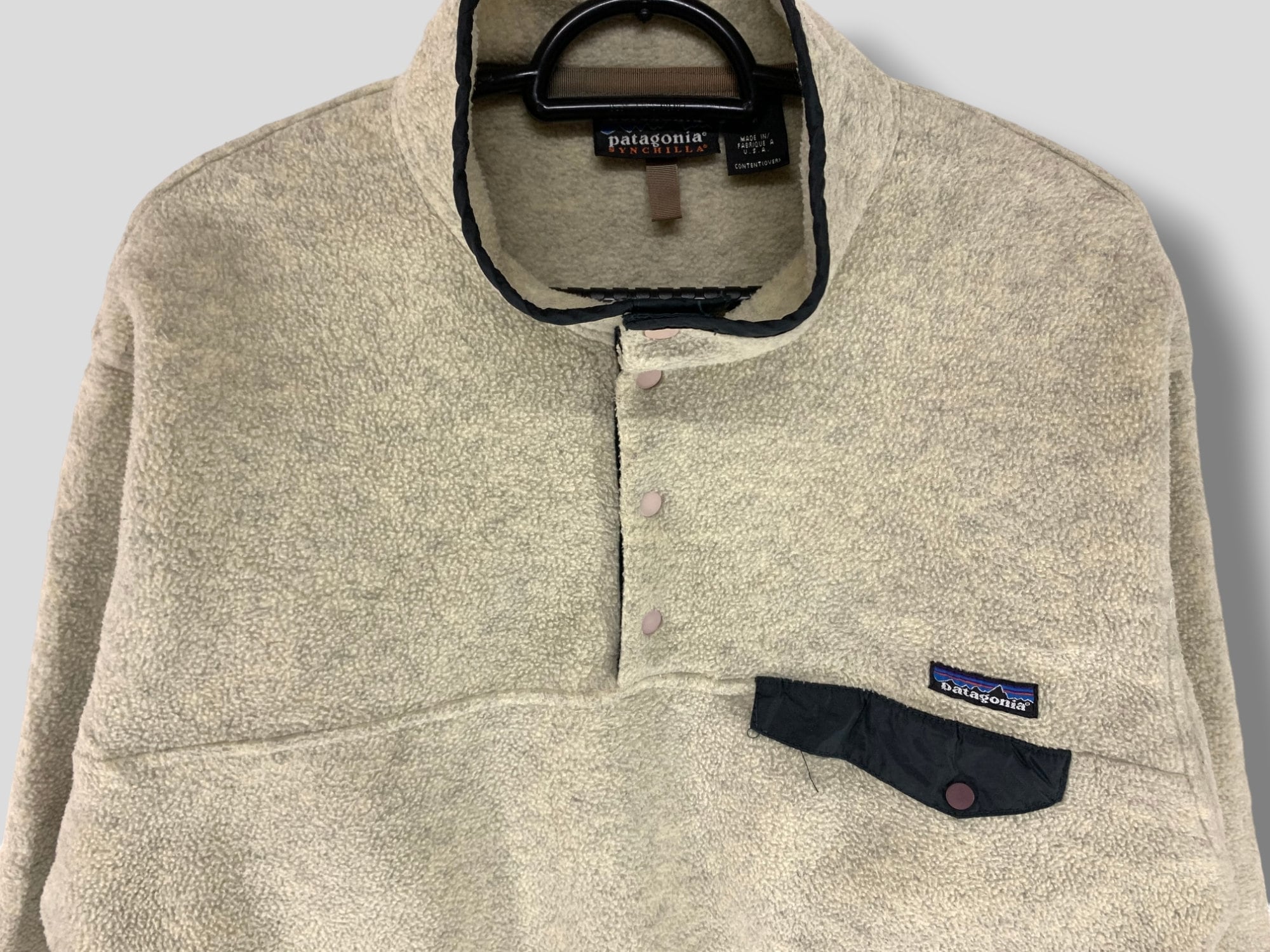 Vintage 90s Patagonia Synchilla Logo Snap-t Fleece Jacket Outdoor