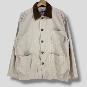 Vintage Meme Cordkragen Baumwollsegeltuch chore Jacke japanische Marke französisch Arbeit Freizeit-Outfit Oberbekleidung Nützliche Jacke Arbeitskleidung klein