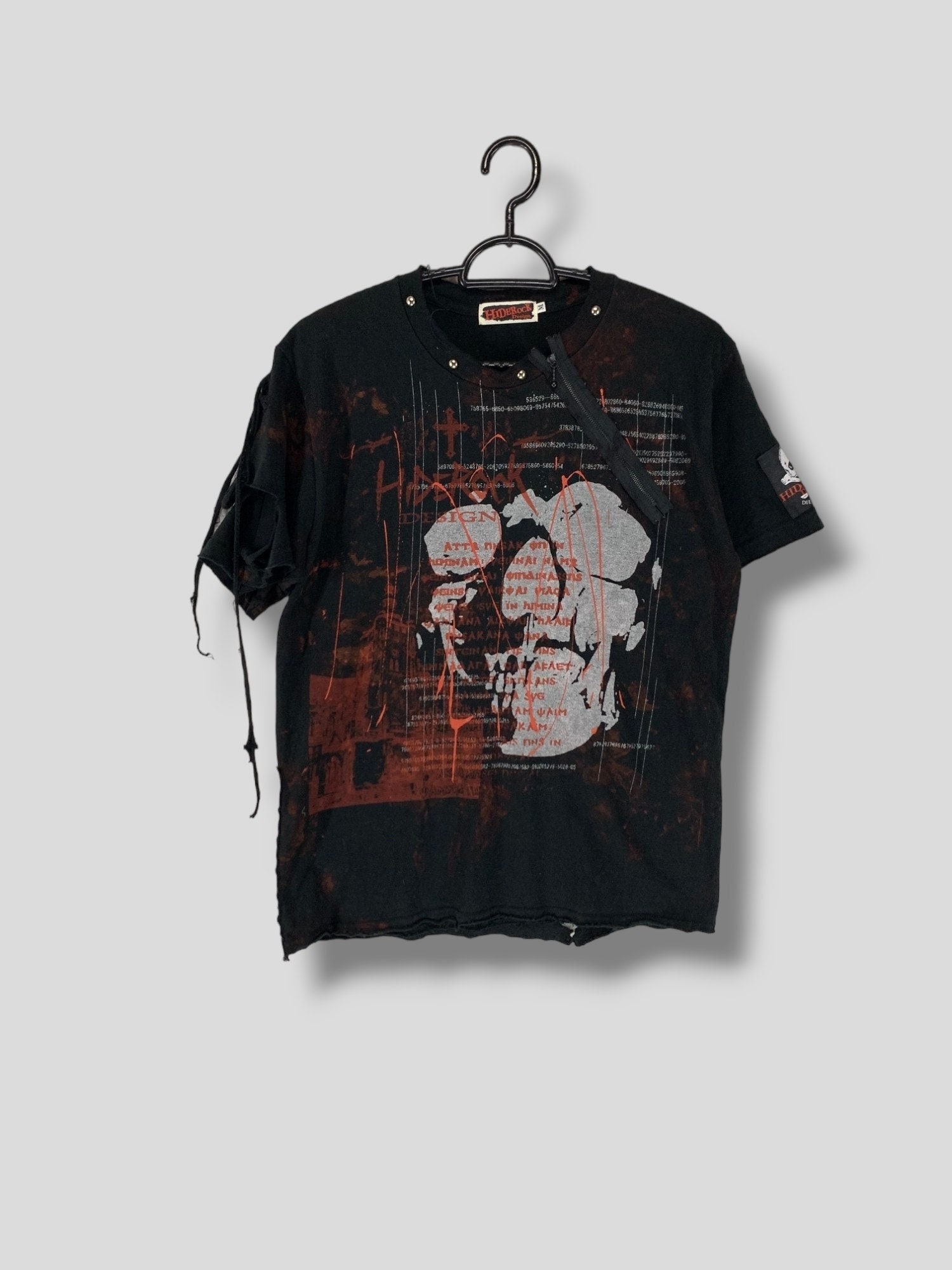 トップス 00s unknown destroy l/s bone y2k grunge 00s unknown destroy l/s bone y2k grunge