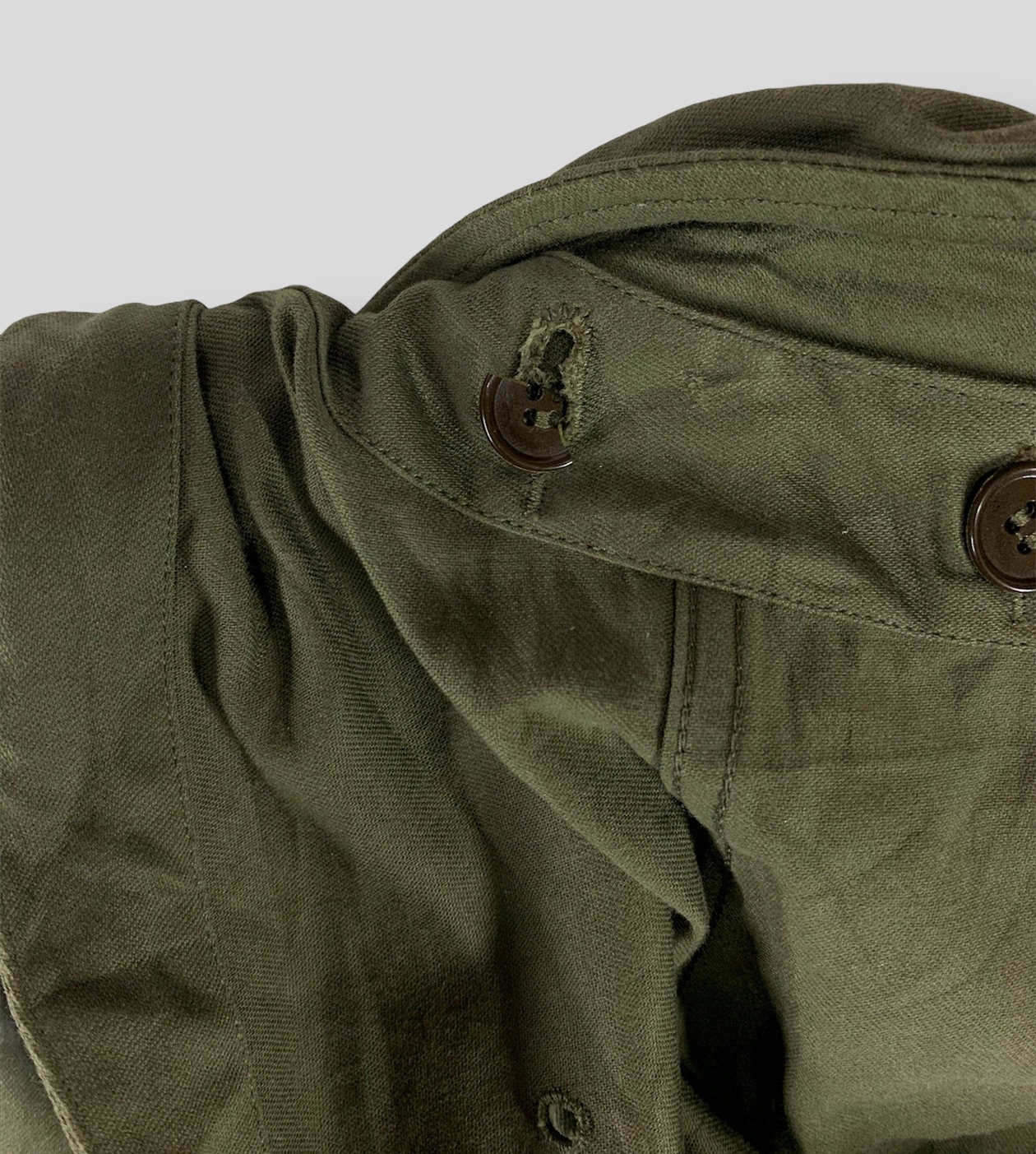 FRENCH MILITARY◇COVETRA MERVILLE/70s/モッズコート/--/--/KHK/無地