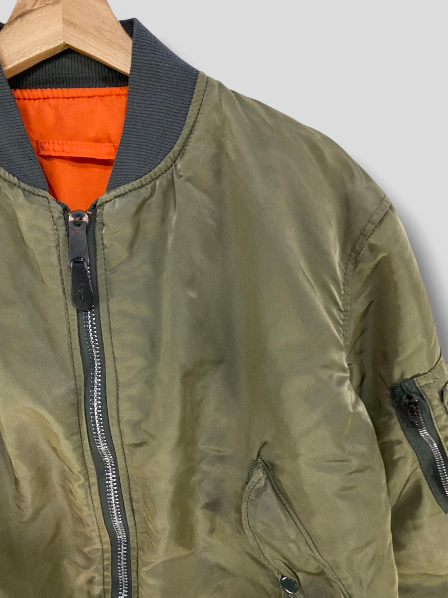 Vintage 90s Alpha Industries Reversible Flight MA-1 Bomber Jacket