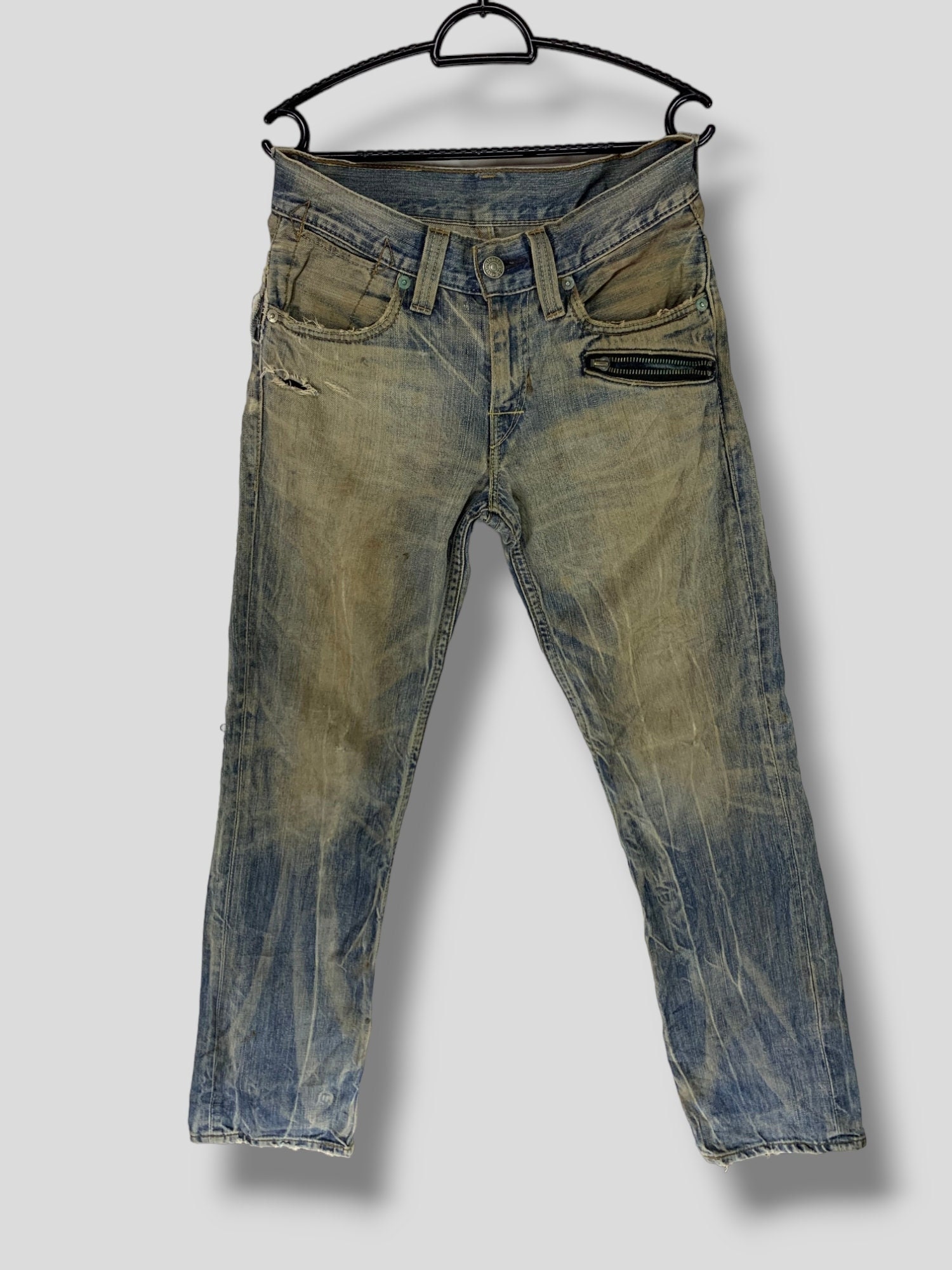 Vintage Levis Lot 502 Distressed Jeans Punk Grunge Style Vintage Levis Lot 502 Distressed Jeans Punk Grunge Style