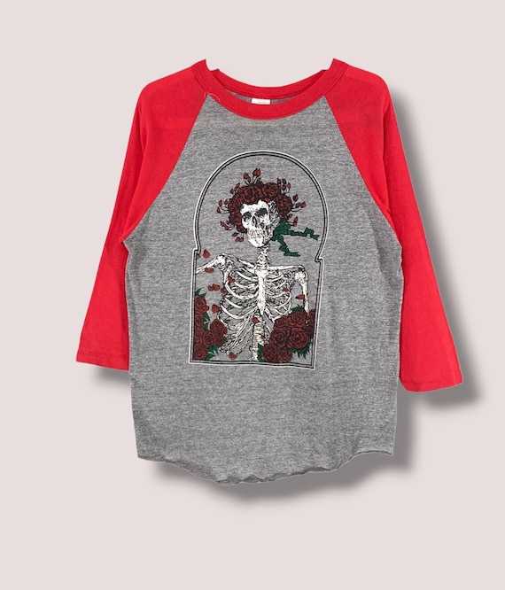 80s GRATEFUL DEAD SKULL&ROSES ロングTシャツ