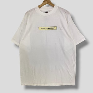 Vintage 90er Filemaker Pro 4.0 Vision = Power Tshirt Tshirt Datensammlung Tshirt merch Streetwear Casual Outfit Deadstock Tee XLarge
