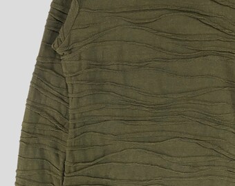 Vintage Keiko Kishi by Nosh Lettuce Trim Asymmetrical Hem