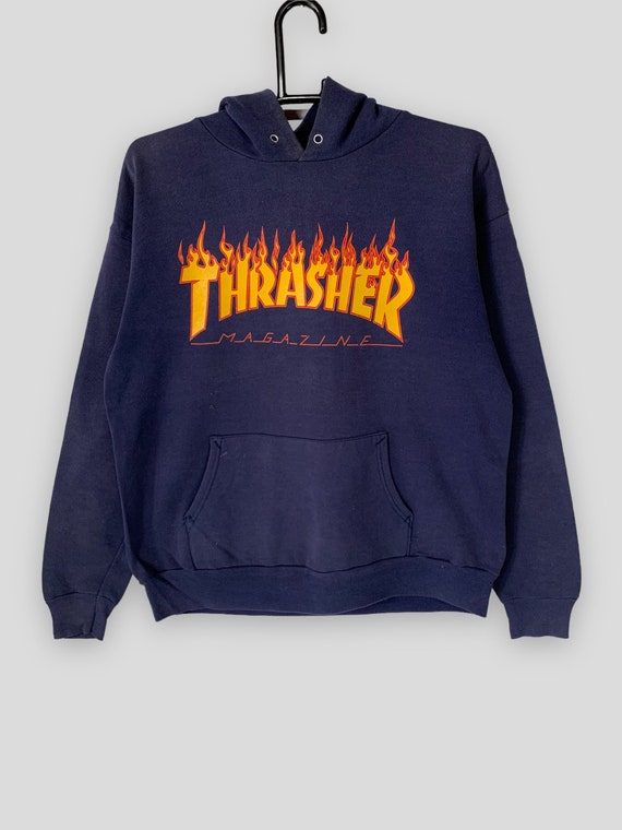 Vintage 90s Thrasher magazine spellout sweatshirt… - image 1