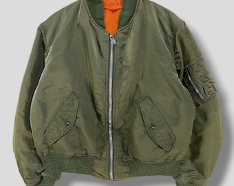Vintage 90s Alpha Industries MA-1 Reversible Bomber Jacket