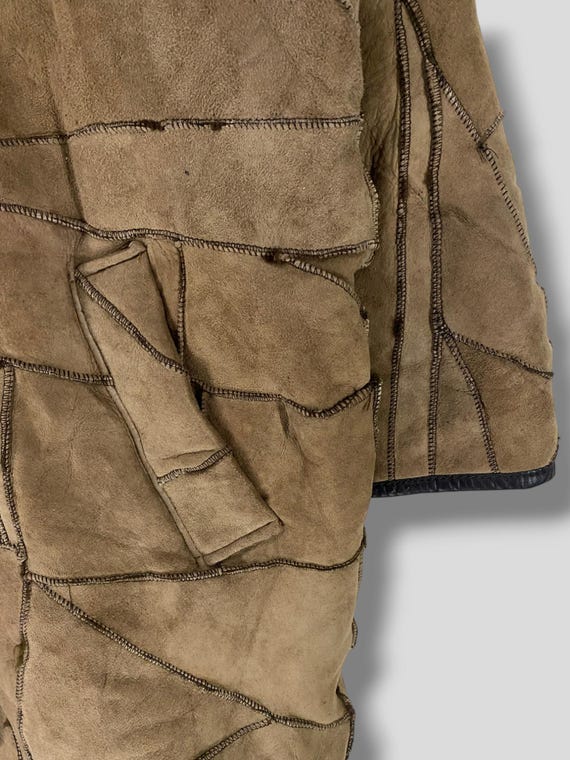 Vintage Countdown Roots patchwork sheep skin shea… - image 6