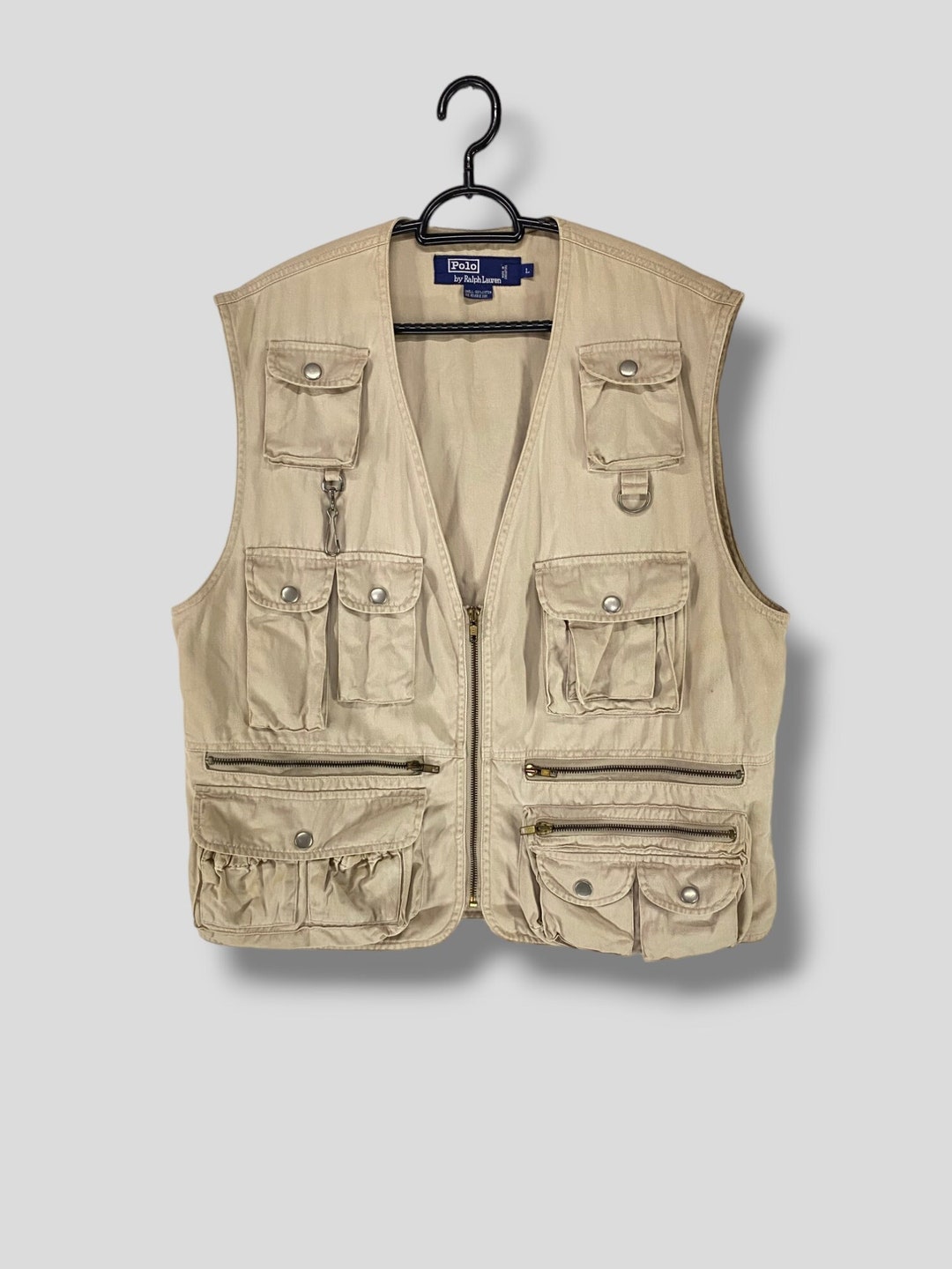 Vintage 90s Polo Ralph Lauren Multi Pocket Tactical Hunting Vest