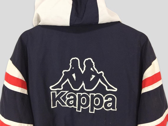 Vintage 90s Kappa embroidered big logo hoodies ja… - image 5