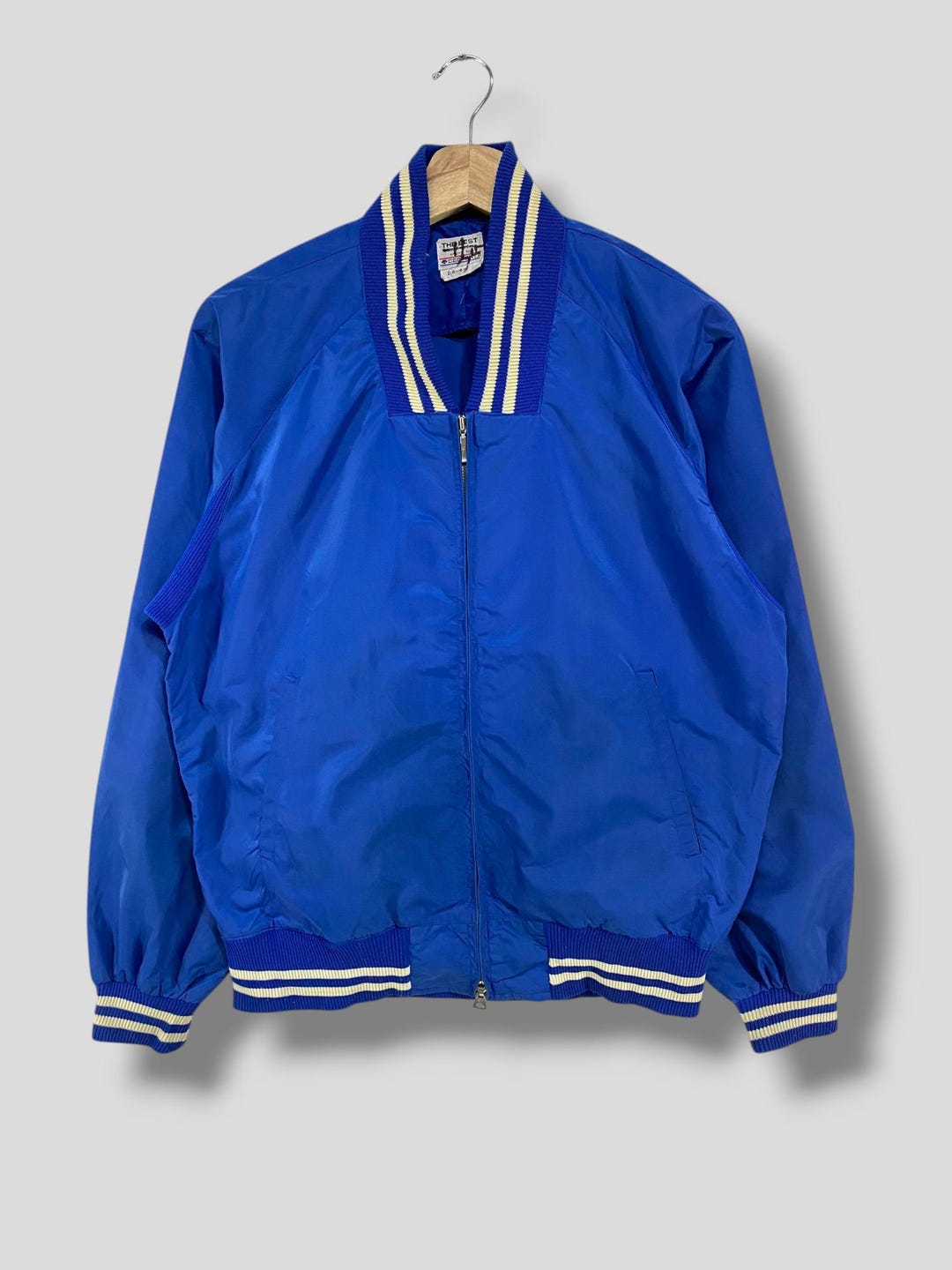 Vintage 80s Descente Light Nylon Varsity Jacket Outdoor Athletic