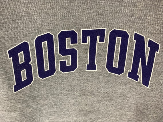 Vintage 90s Boston spellout sweatshirt streetwear… - image 3