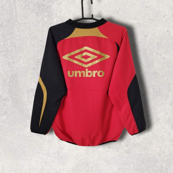 Vintage Umbro pullover jersey sportswear red pull… - image 2