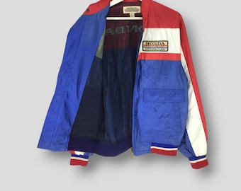 Vintage 80s HRC Honda Racing Team International Jacket Collectible