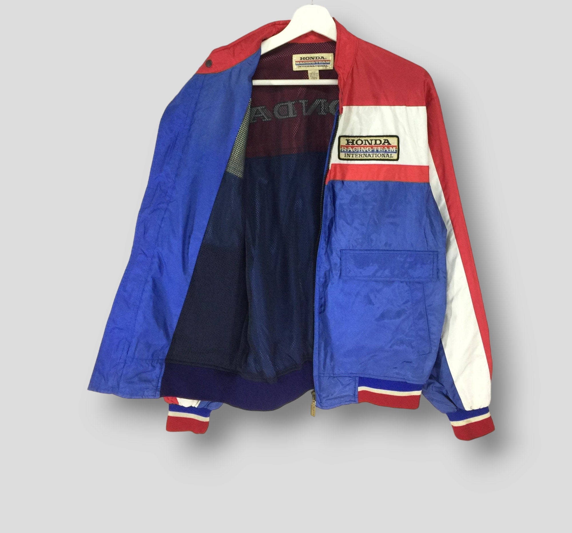 Vintage 80s HRC Honda Racing Team International Jacket Motorsport