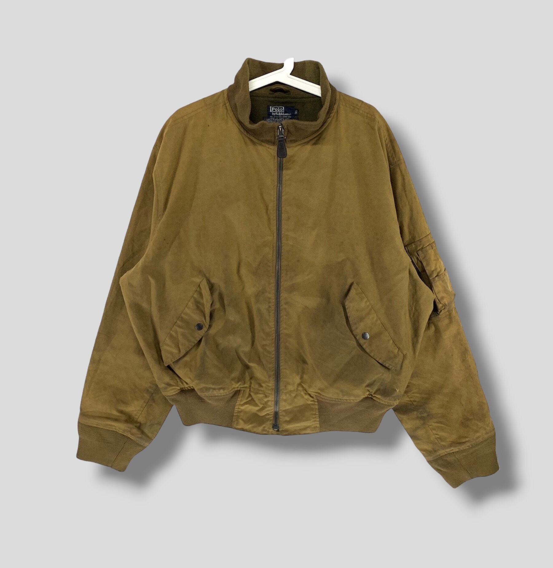 Polo jacket brown sale