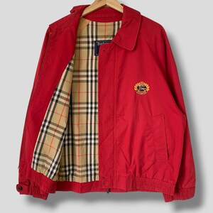 Vintage 90s Burberrys Embroidered Logo Nova Check Lined Harrington