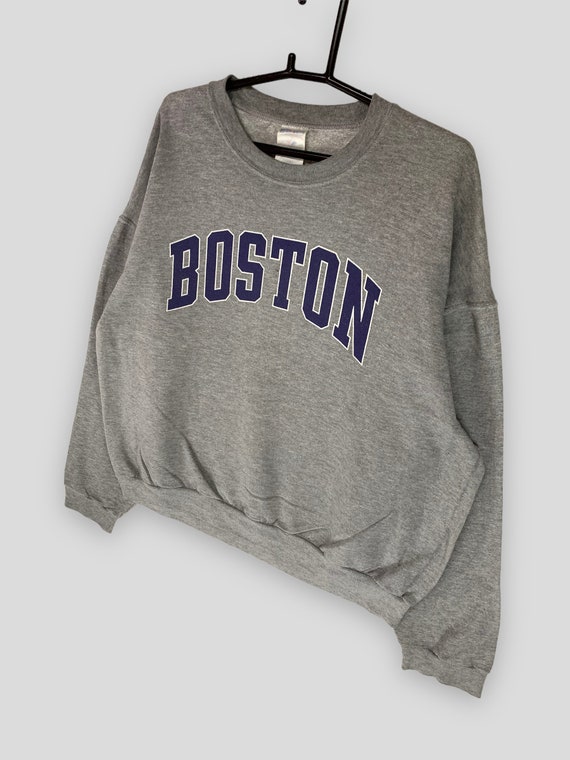 Vintage 90s Boston spellout sweatshirt streetwear… - image 4