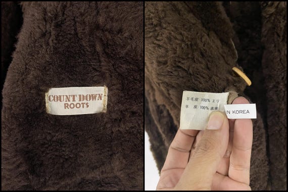 Vintage Countdown Roots patchwork sheep skin shea… - image 10