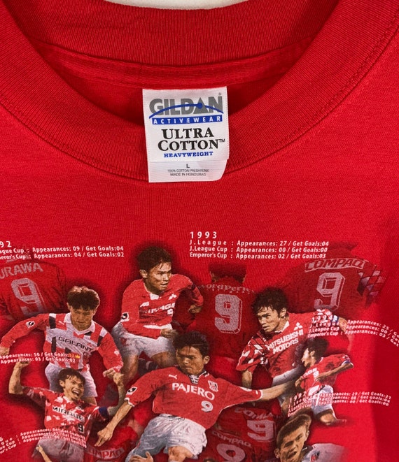 Vintage Urawa Red Diamonds Masahiro Fukuda Deadstock Tshirt Japan