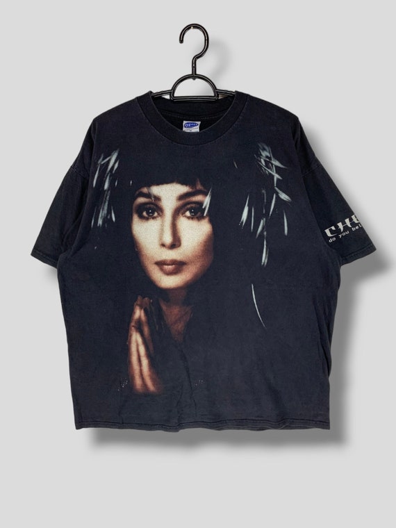 Vintage 90s Cher Do You Believe Single Promo Tshirt Goddess of Pop 