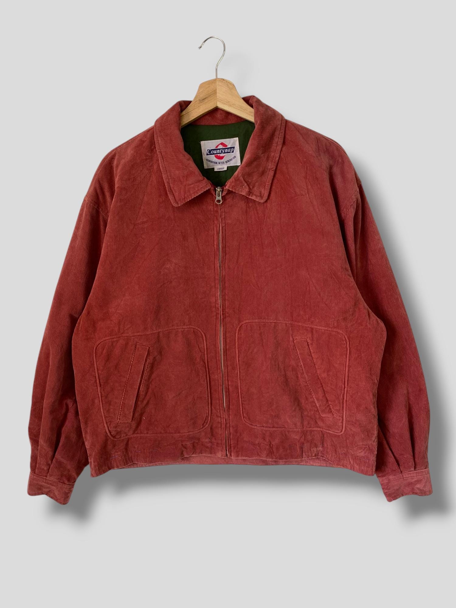 Vintage 90s Countynap Corduroy Bomber Jacket Works Casual