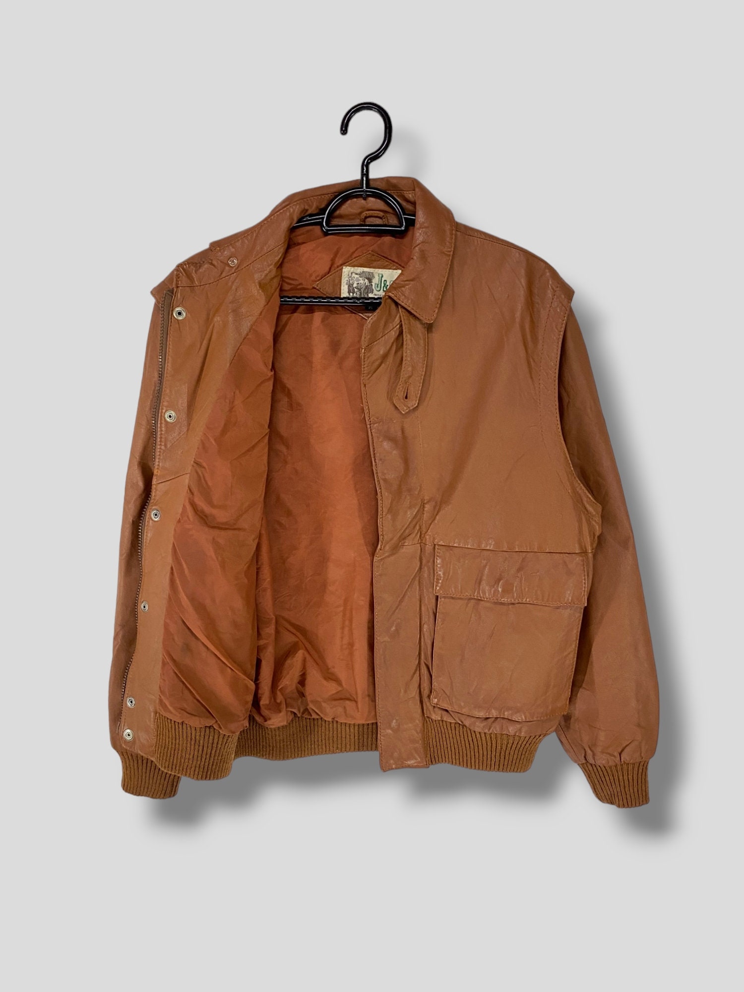 Vintage 90s J & C Haward Inc Type A-2 Cowhide Leather Flight Vintage 90s J & C Haward Inc Type A-2 Cowhide Leather Flight