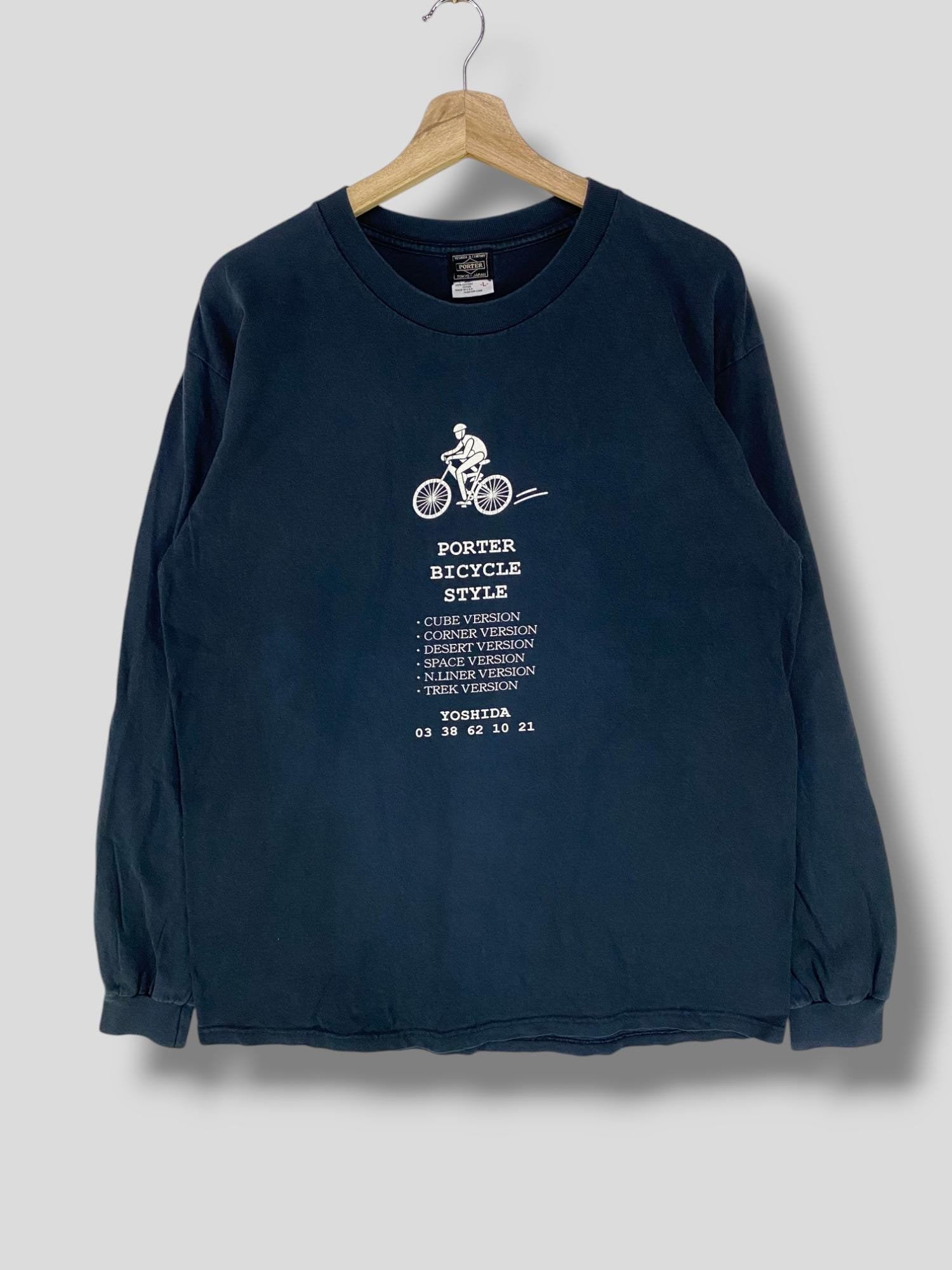 Vintage 90s Porter Yoshida Long Sleeve Tshirt Japanese Brand