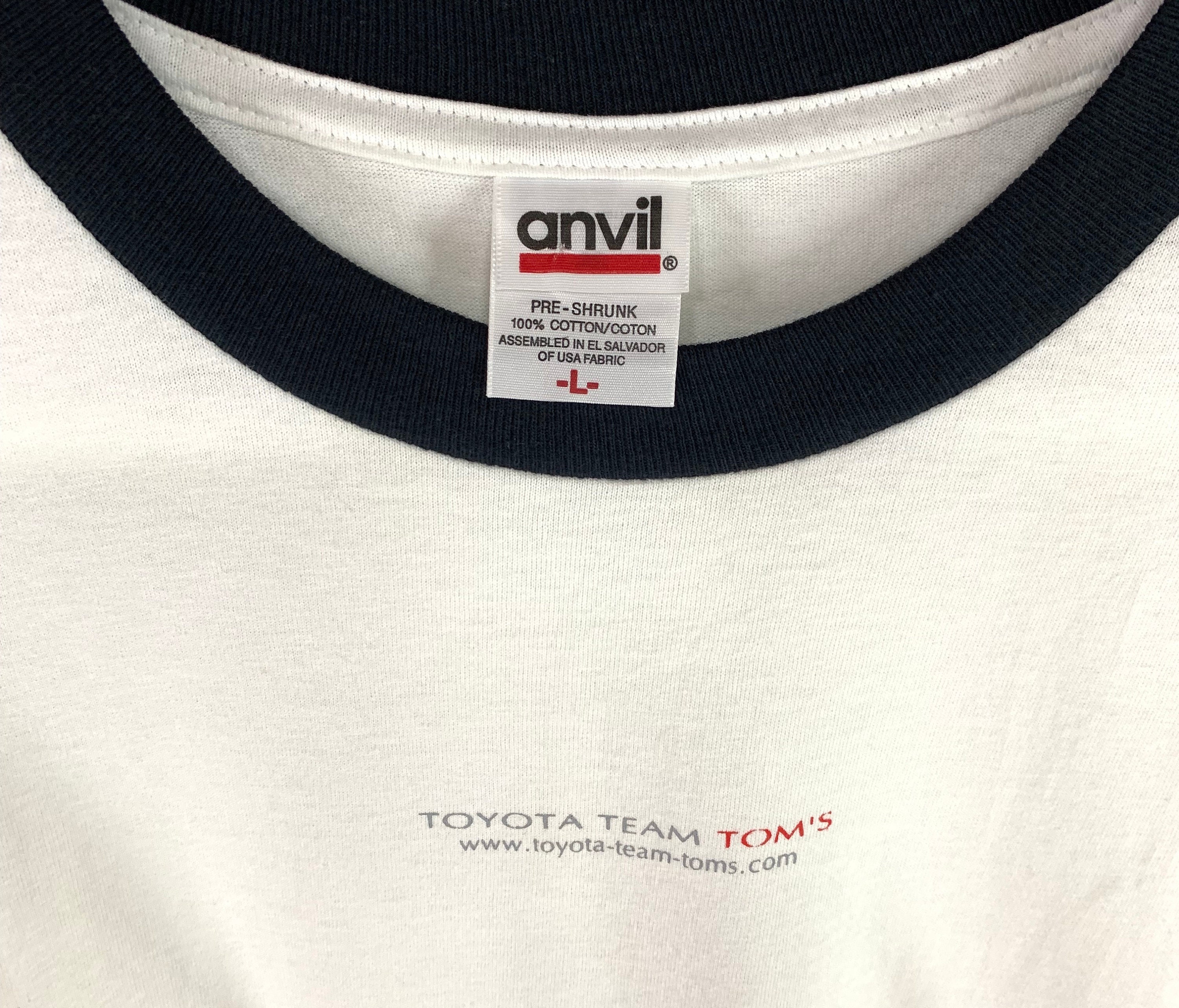 ヴィンテージ トヨタ トムス レーシング リンガー Tシャツ 