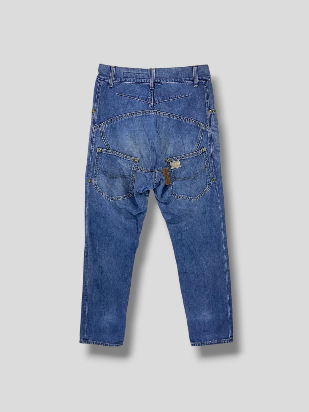 【送料&関税込】Miu Miu Midnight Blue Batavia Pant Size 28 Vintage Y2K Mercibeaucoup X Lee Drop Crotch Jeans