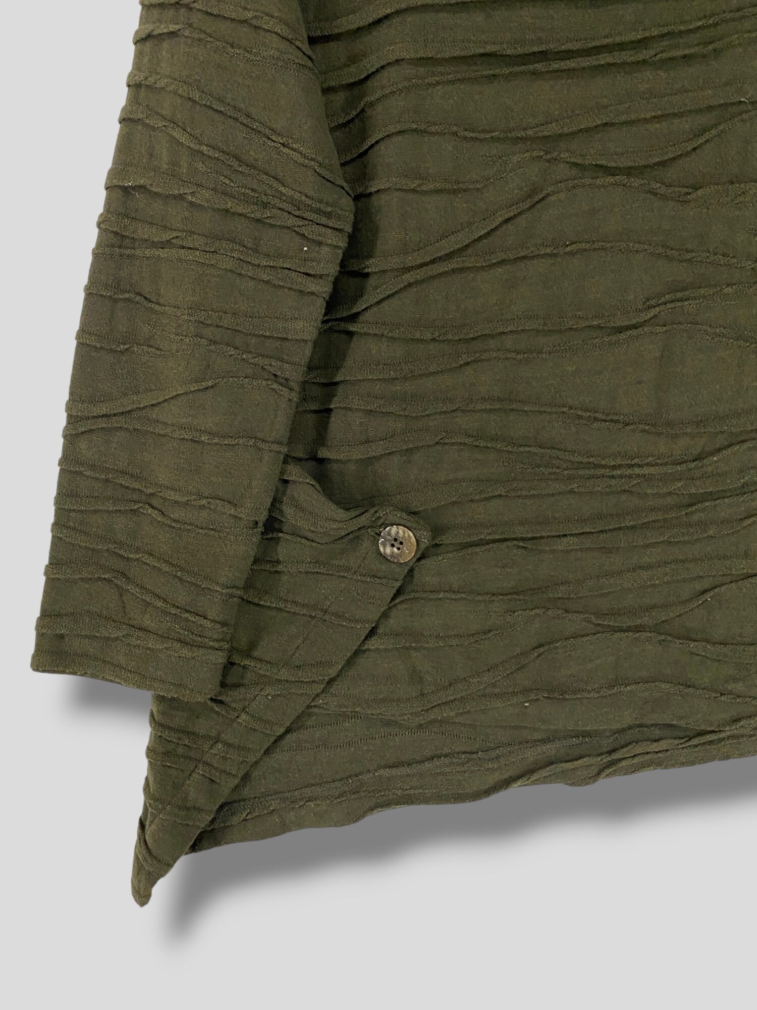 KEIKO KISHI by nosh トップス Vintage Keiko Kishi by Nosh Lettuce Trim Asymmetrical Hem