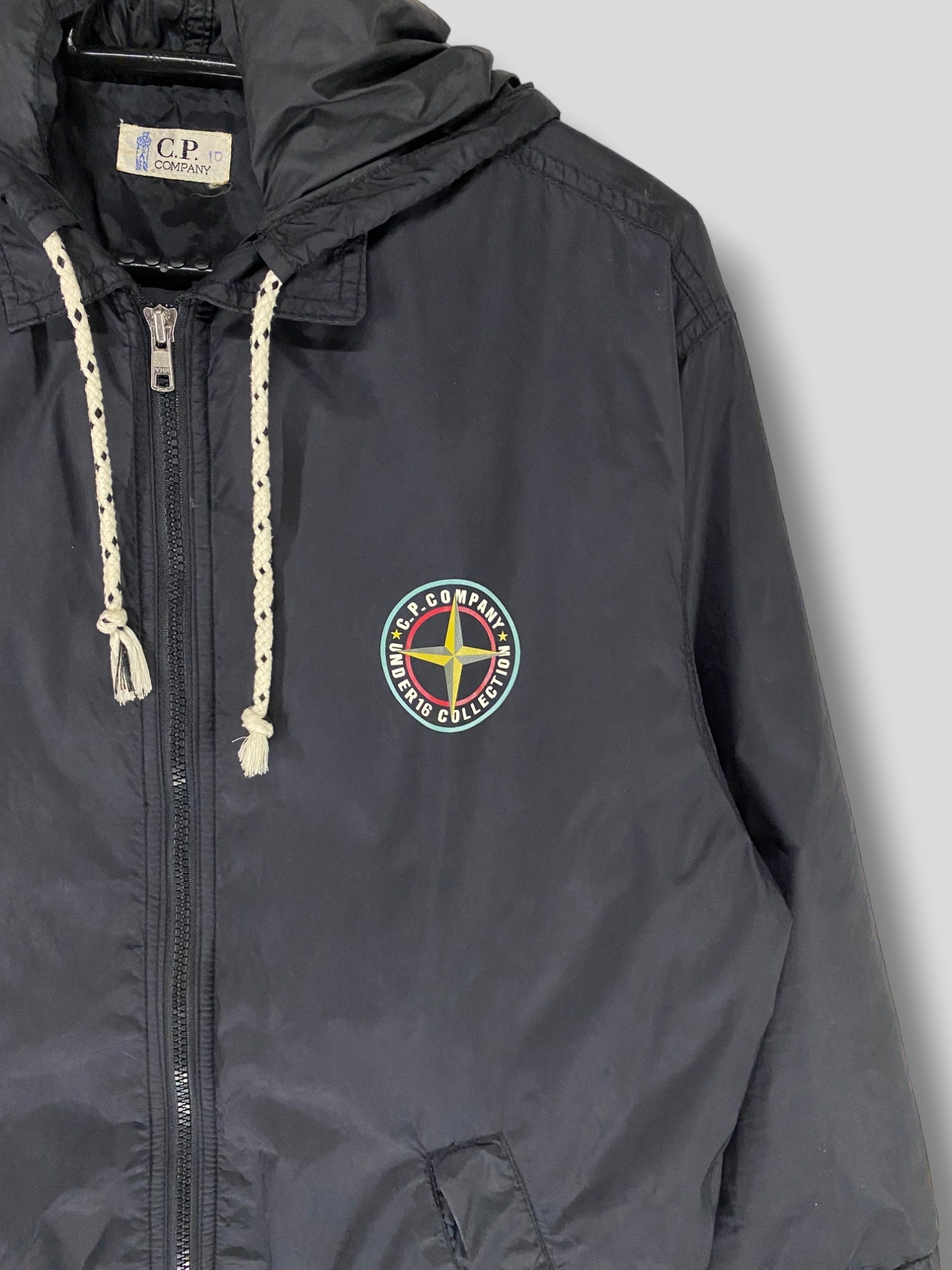 Vintage Cp Company Under 16 Collection Logo Hoody