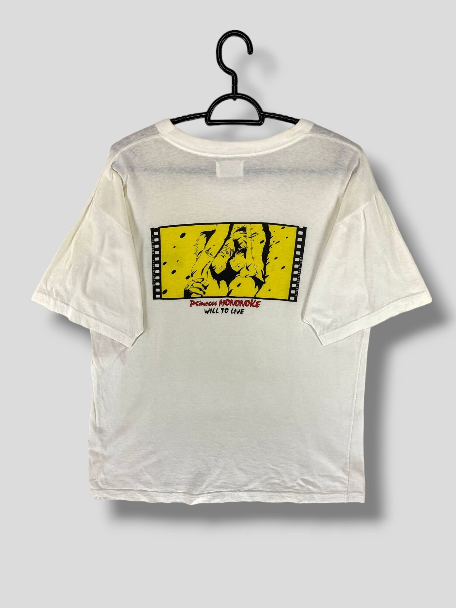 ヴィンテージ 90年代 もののけ姫 生きる意志 Tシャツ コレクター向け 
