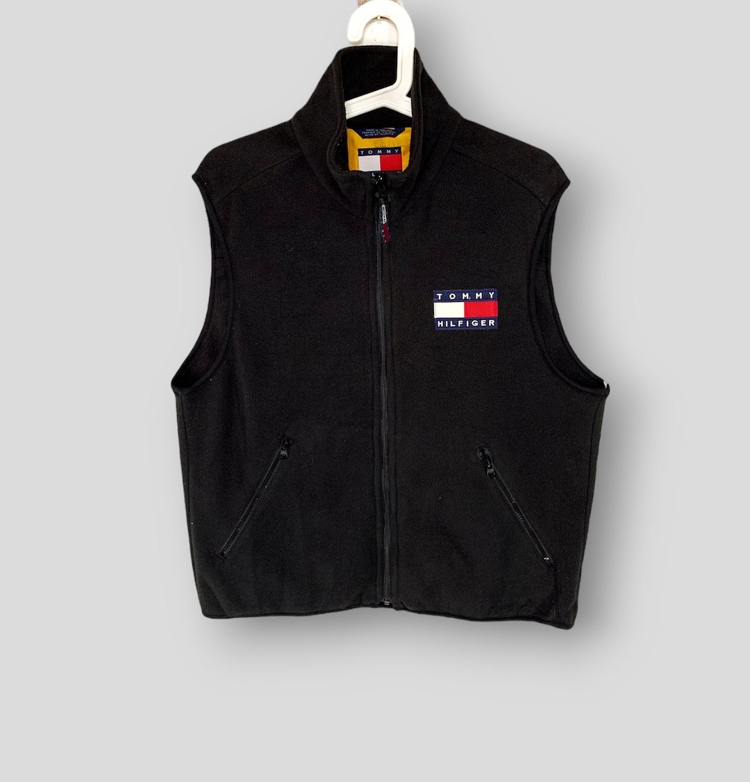 ヴィンテージ トミー ヒルフィガー ロゴ フリース ベスト ジャケット